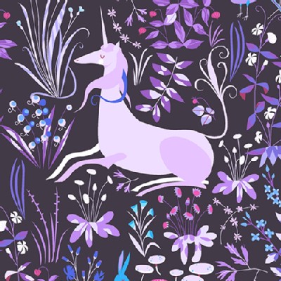Andover - The Lovely Hunt - Tapestry in Violet