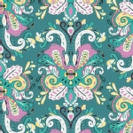 Art Gallery Fabrics - AGF Collection - Anna Elise - Poetic Saddle in Iris