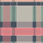 Art Gallery Fabrics - AGF Collection - Mad Plaid - Coral Views in 
