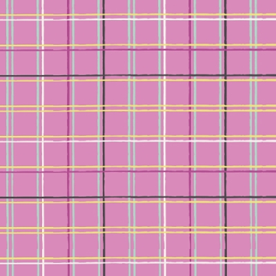 Art Gallery Fabrics - AGF Collection - Playing Pop - Plaid Beat in Grape