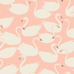 Art Gallery Fabrics - Hello Ollie - Swanling Bevy in Peach