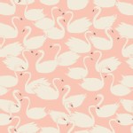 Art Gallery Fabrics - Knits - ORGANIC - Swanlings Bevy in Peach