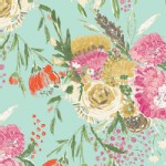 Art Gallery Fabrics - Knits - Wild Bloom - summer Bouquet in Clear