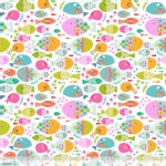Blend Fabrics - Go Fish - Swimming with the Fishes in White