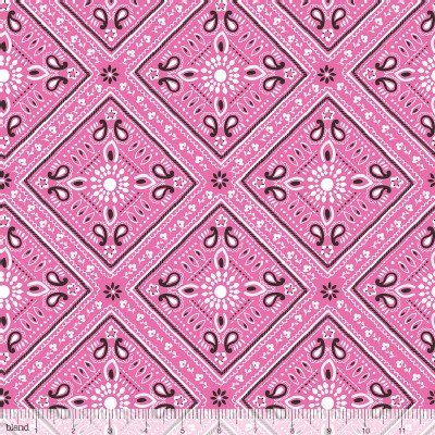 Blend Fabrics - Luckie - Bandana in Pink