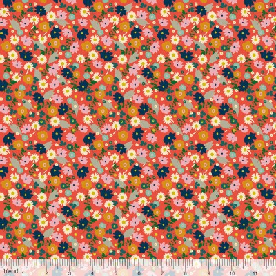 Blend Fabrics - Others - Garden Roost - Flower in Coral