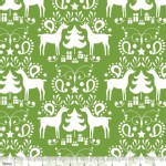 Blend Fabrics - Treelicious - Rudolph in Green