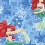 Character Prints - Little Mermaid - Disney Little Mermaid Starfish All Over in Blue