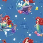 Character Prints - Little Mermaid - Disney Little Mermaid Musical Scene in Blue