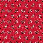 Character Prints - Mickey - Minnie with Hearts in Red