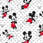Character Prints - Mickey - Mickey Relaxed in White