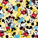 Character Prints - Mickey - Mickey Minnie Togetherness in Yellow