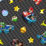 Character Prints - Nintendo - Super Mario Checkered in Black