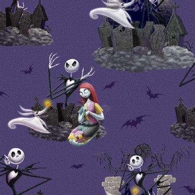 Character Prints - Other Characters - Nightmare Before Christmas in Purple