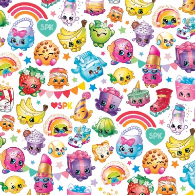 Character Prints - Other Characters - Shopkins Rainbow in White