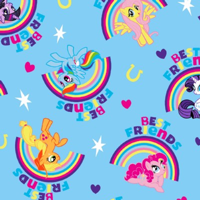 Character Prints - Other Characters - My Little Pony Pal Rainbows in Blue
