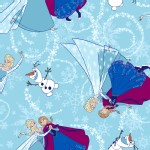 Character Prints - Princess - Frozen Ice Skating Glitter in Aqua