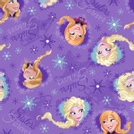 Character Prints - Princess - Frozen Heart Framed in Purple