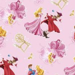 Character Prints - Princess - Sleeping Beauty Character Toss in Pink