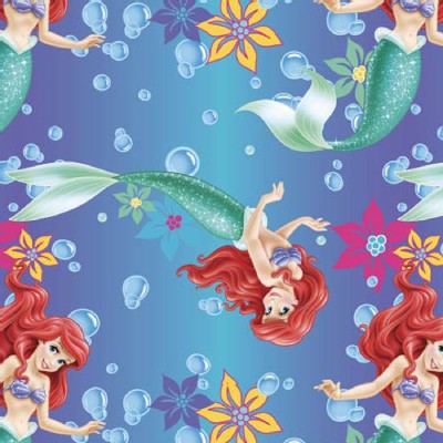 Character Prints - Princess - Ariel Ombre Toss Brushed Back Satin in Ombre