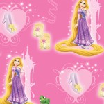 Character Prints - Princess - Rapunzel and Slipper in Pink