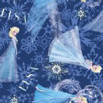 Character Prints - Princess - Elsa Character in Navy