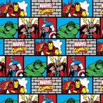 Character Prints - Super Heroes - KNIT - Marvel Wall in Multi