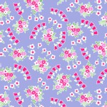 Lakehouse Drygoods - Pam Kitty Garden - Posie Swirls in Purple