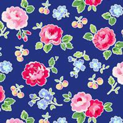 Lakehouse Drygoods - Pam Kitty Picnic - Tossed Floral in Navy