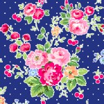 Lakehouse Drygoods - Pam Kitty Picnic - Main Floral in Navy