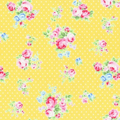Lecien - Flower Sugar 2013 Fall - Dots - Floral in Yellow