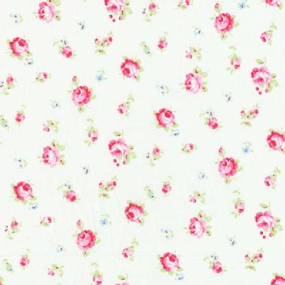 Lecien - Flower Sugar 2013 Fall - Tossed Floral in White