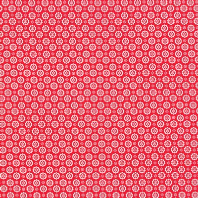 Lecien - Flower Sugar 2013 Fall - Floral Circles in Red