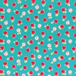 Lecien - Flower Sugar 2014 - Small Apples in Teal
