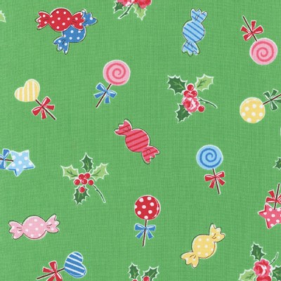 Lecien - Flower Sugar Holiday - Candy Holly in Green
