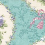 Lecien - Rococo Sweet 2014 - Floral Cameo in Seamist