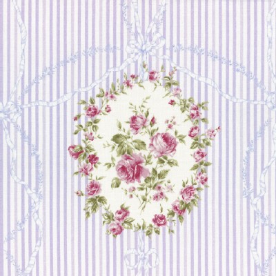 Lecien - Rococo Sweet 2015 - Cameo Stripes in Lavender