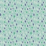 Lewis And Irene - April Showers - Raindrops in Aqua