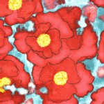 Michael Miller Fabrics - Cosmos - Worn Poppy in Red