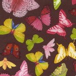 Michael Miller Fabrics - French Journal - Papillon in Cocoa