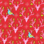 Michael Miller Fabrics - Holiday - Festive Forest - Nest in Red
