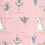 Michael Miller Fabrics - Lets Pretend - Act it out in Pink