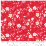 Moda Fabrics - Walk In The Woods - Small Florals in Red
