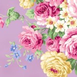 Quilt Gate - RuRu Bouquet - Tea Party - Main Floral in Lavender