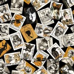 Quilting Treasures - Handmaidens - Queen of Ween - Card Collage in Black