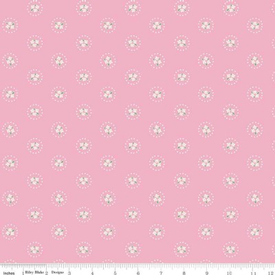 Riley Blake Designs - Bluebirds On Roses - Circle in Pink