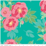 Riley Blake Designs - Knit Prints - The Cottage Garden in Teal