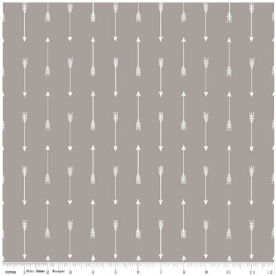 Riley Blake Designs - Knit Prints - Arrows in Grey