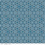 Riley Blake Designs - Knit Prints - Lucky Star Circle in Navy