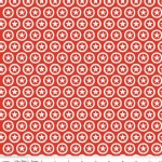 Riley Blake Designs - Knit Prints - Lucky Star Circle in Red